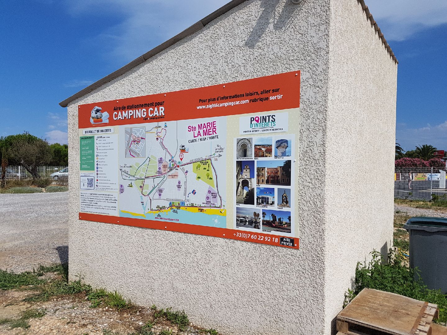 Plan de l&rsquo;aire de camping-car