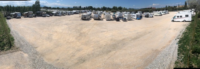 Aire de stationnement grand gabarit